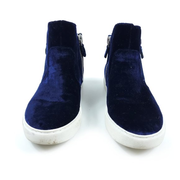Gentle Souls Blue Velvet High Top Carole Sneakers - Picture 2 of 8